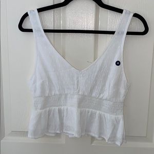 White Hollister Tank